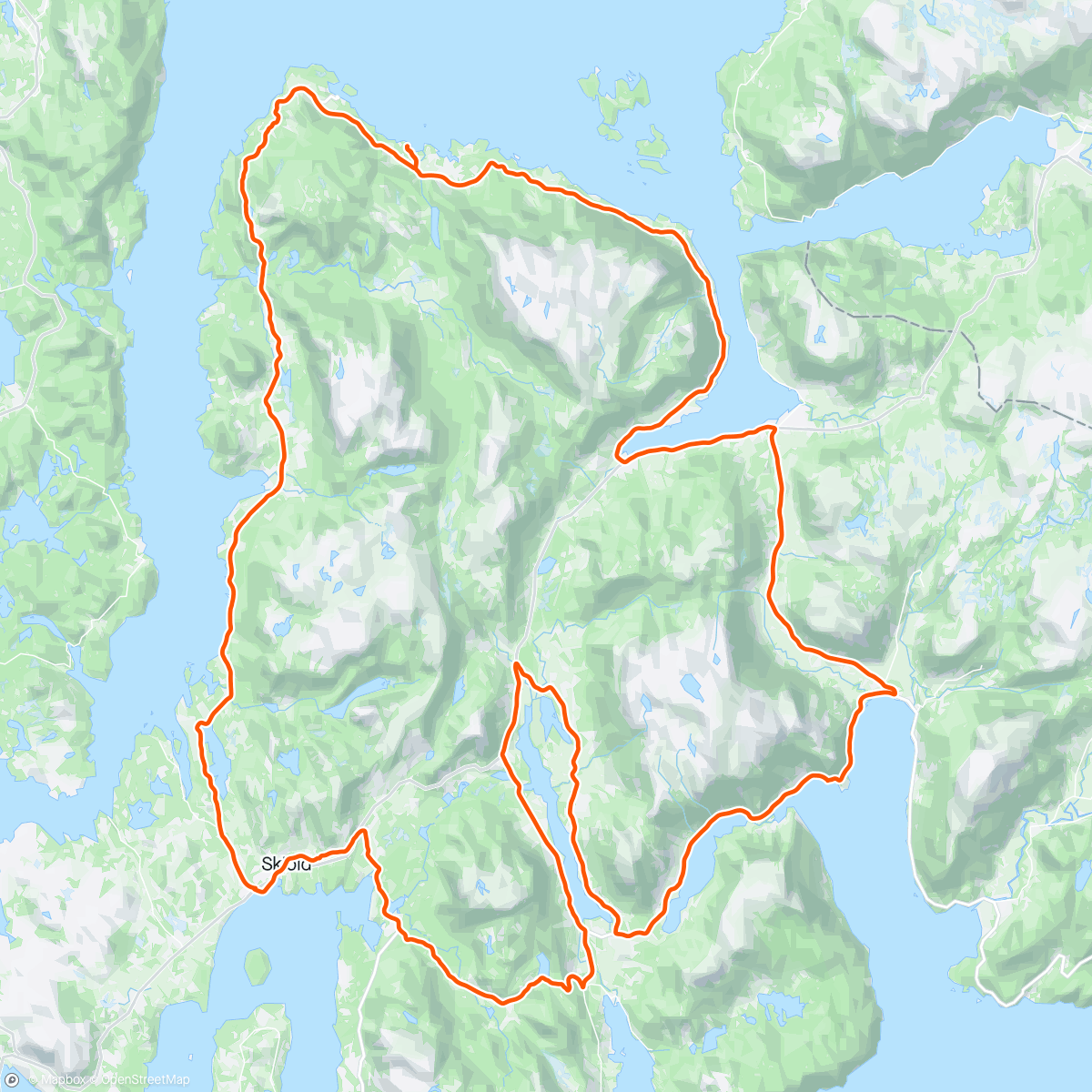 Mapa da atividade, Rond Rogaland - Bjoa- en Vindafjord