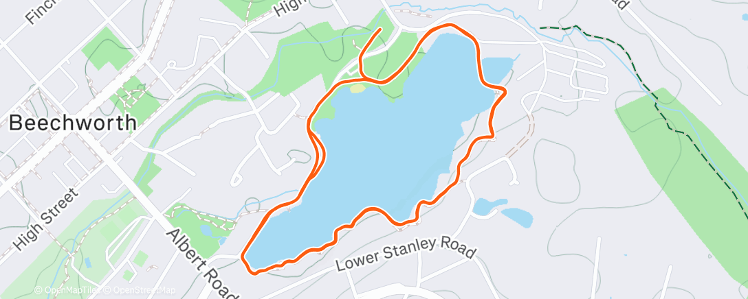 Map of the activity, Christmas trot