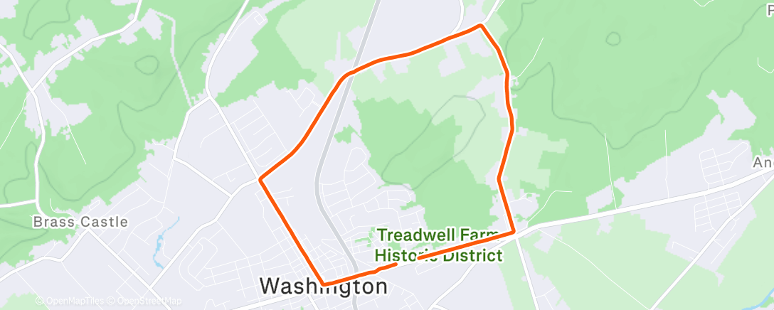 Карта физической активности (Afternoon Run)