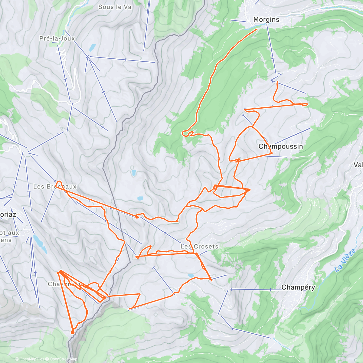 Map of the activity, ⛷️⛷️