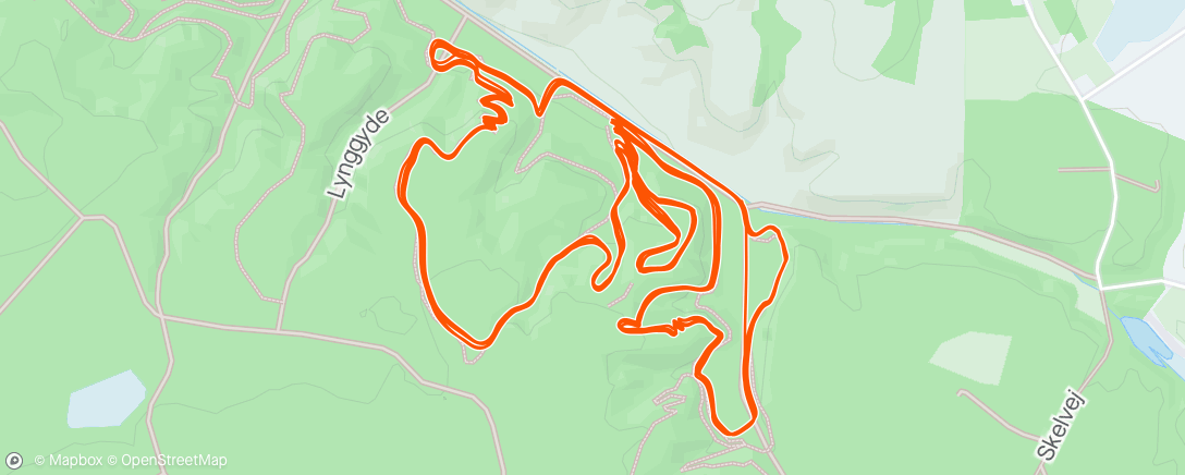 Mapa de la actividad (Lunch Mountain Bike Ride)