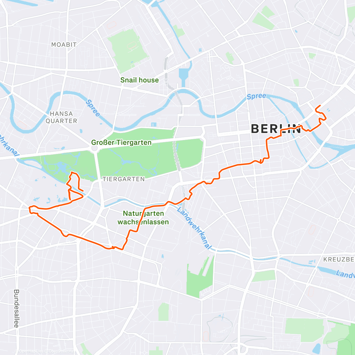 Map of the activity, 251220 City Speed Hike - 10 Weihnachtsmärkte auf 10 Kilometer