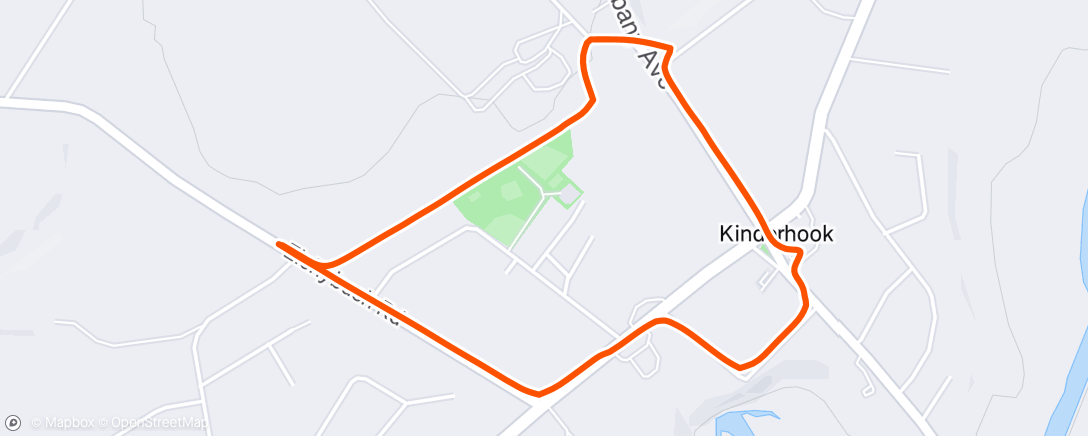 Map of the activity, Morning Run