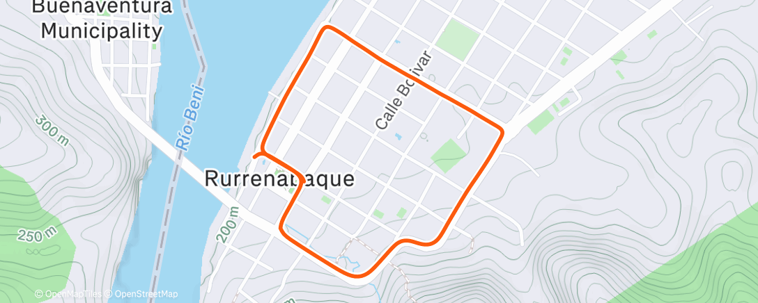 Map of the activity, ROUVY - Rurrenabaque | Bolivia - cooldown