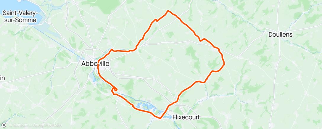 Map of the activity, Parcours du cœur d' Abbeville. Belle sortie