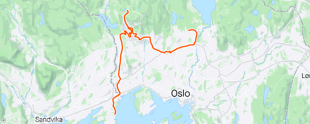Map of the activity, Rolig til Lillevann