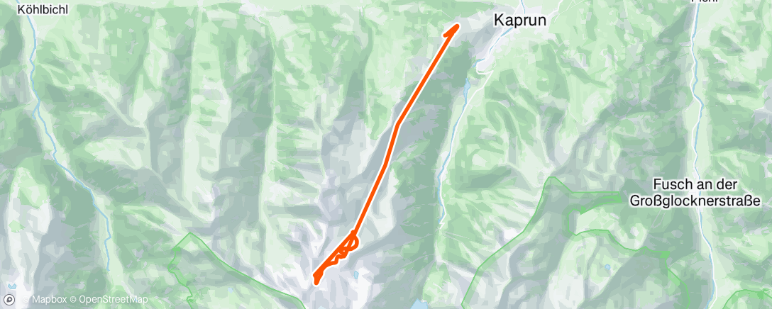 Map of the activity, Lunch Alpine Ski