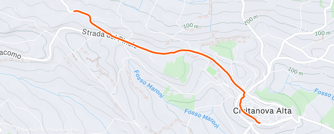 Карта физической активности (Corsa dell'ora di pranzo)