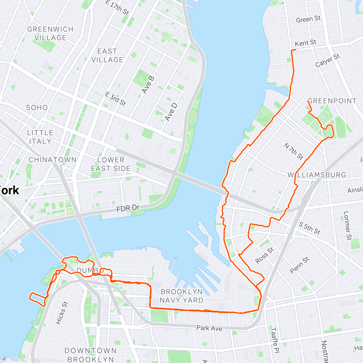 Map of the activity, 11 mile gauntlet of hell