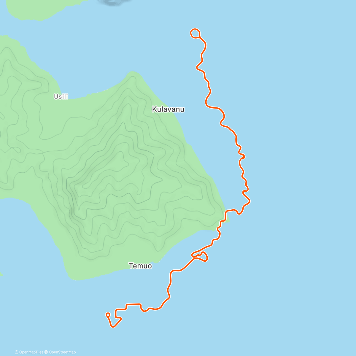 Map of the activity, Zwift - Southern Coast Cruise in Watopia