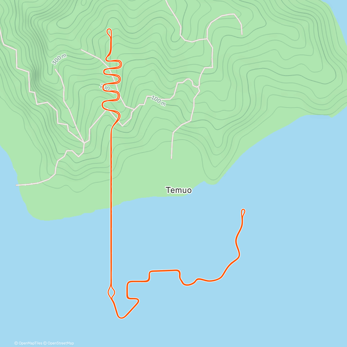 Mapa de la actividad (Zwift - Hilltop Hustle in Watopia)