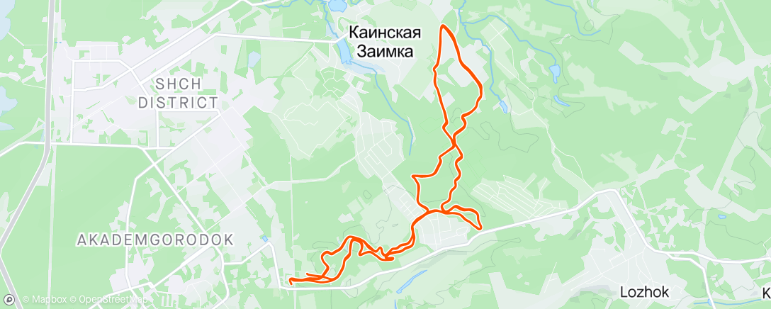 Map of the activity, Сошёл с марафоне после 2х кругов