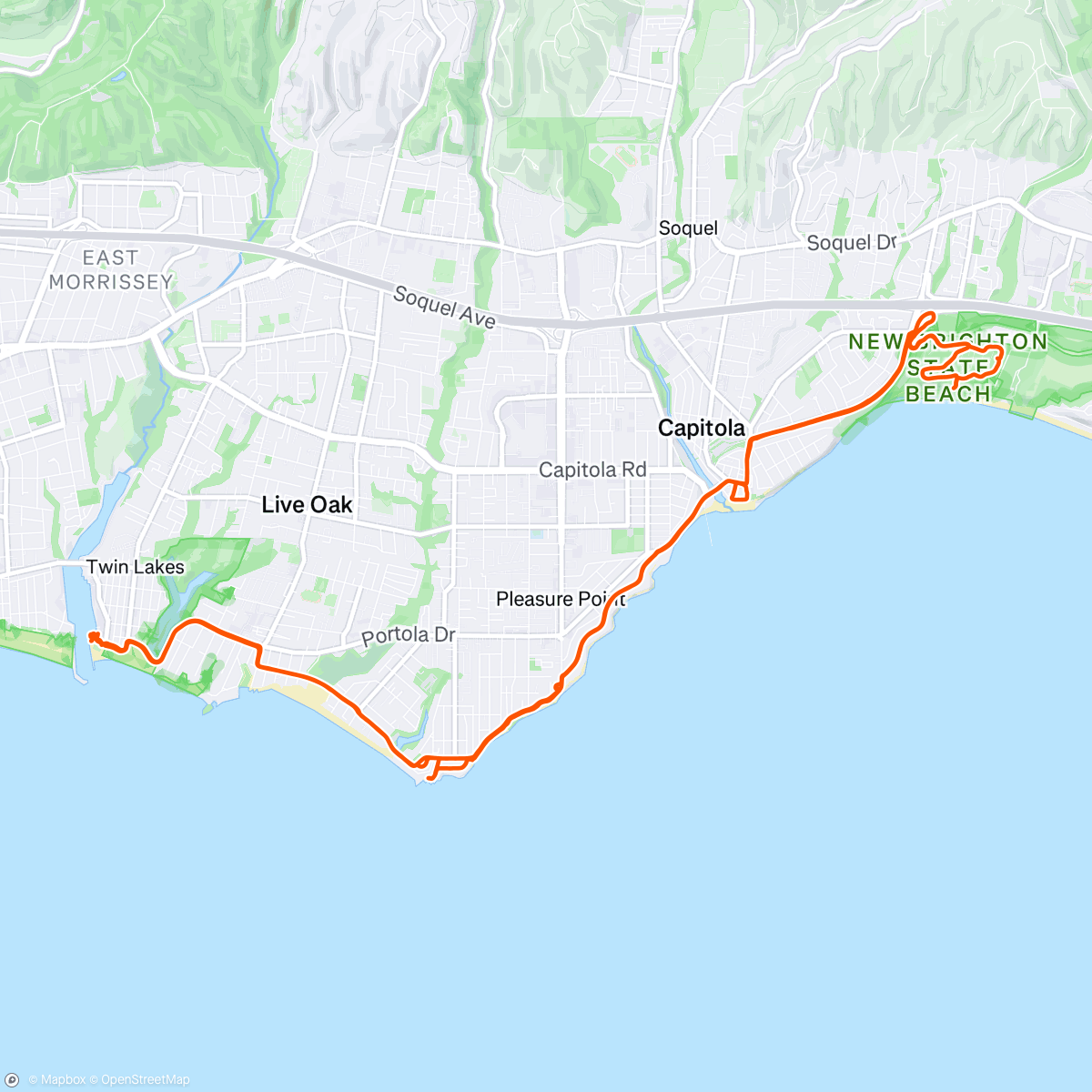 Map of the activity, Independence Day Beach Cruisin’  🇺🇸