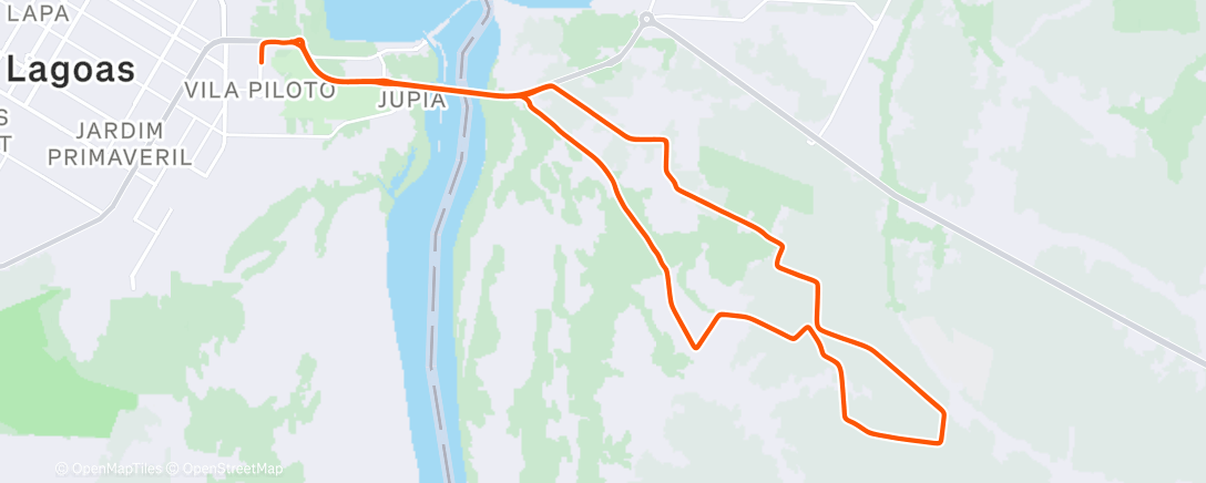 Map of the activity, Afternoon Ride