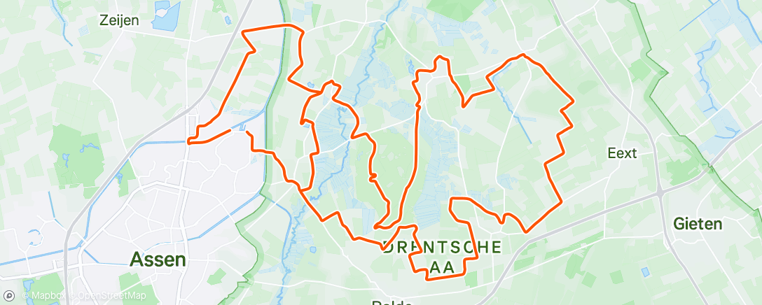 Map of the activity, MTB Anloo