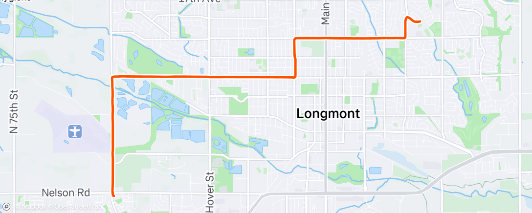 Map of the activity, Morning Ride