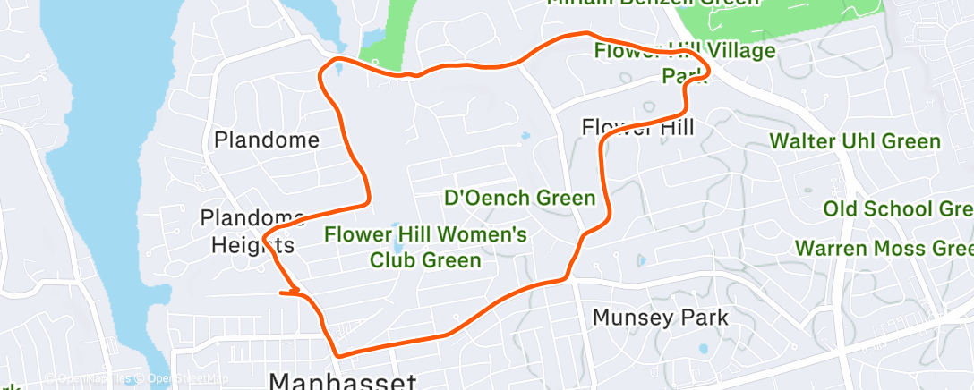 Map of the activity, Christmas run :D