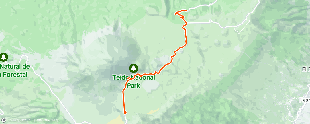 Map of the activity, Last Ride up High!