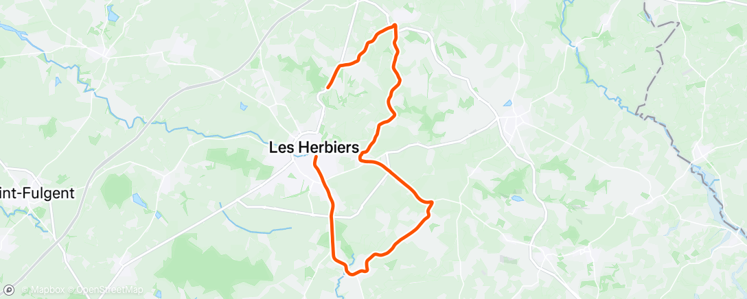 Map of the activity, Sortie vélo dans l'après-midi