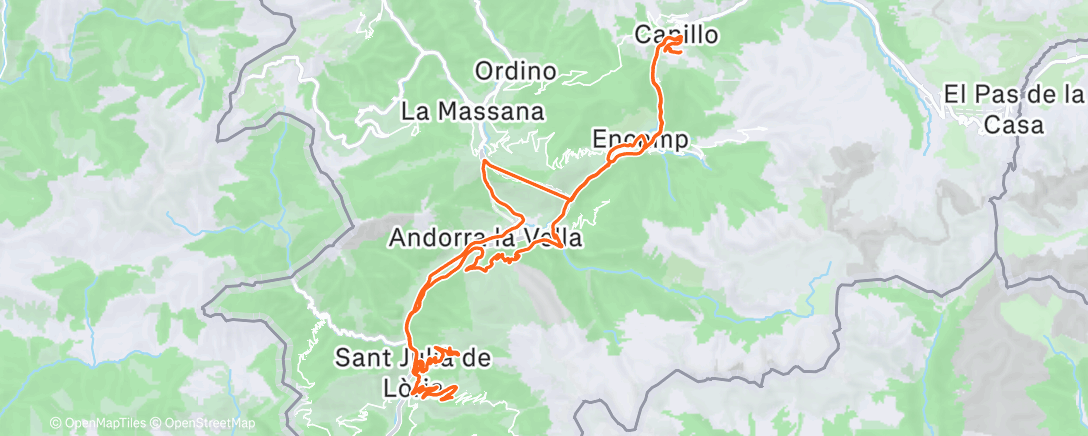 Map of the activity, Morning Ride