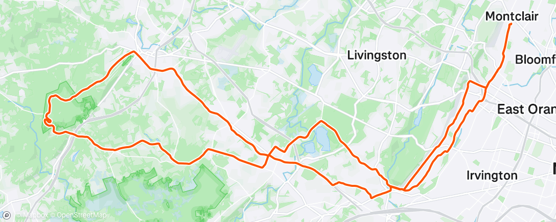 Map of the activity, Morning Ride