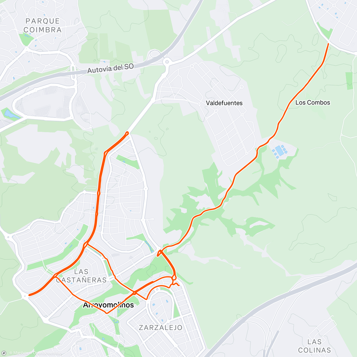 Map of the activity, Rodillo al palco hoy no hace frío 🤪 🙊 🥳