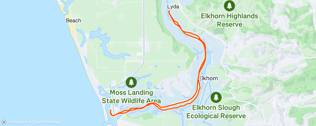 Map of the activity, Elk horn Slough!