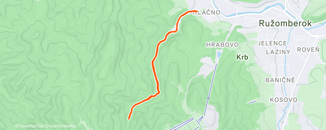 Map of the activity, Morning Run