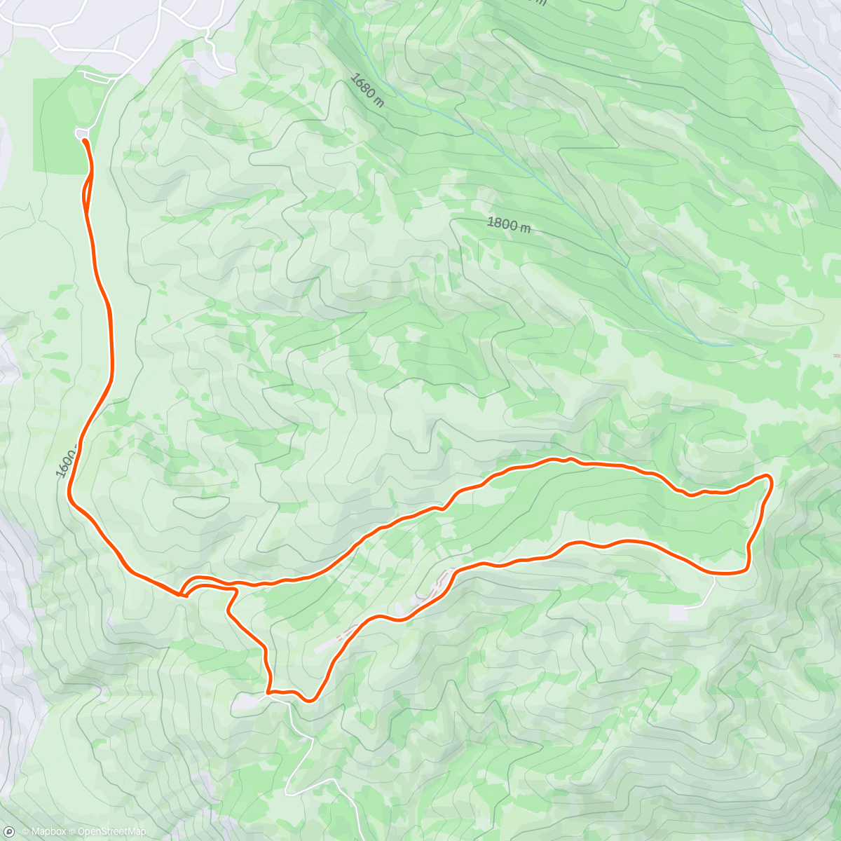 Map of the activity, Morning Mountain Bike Ride
