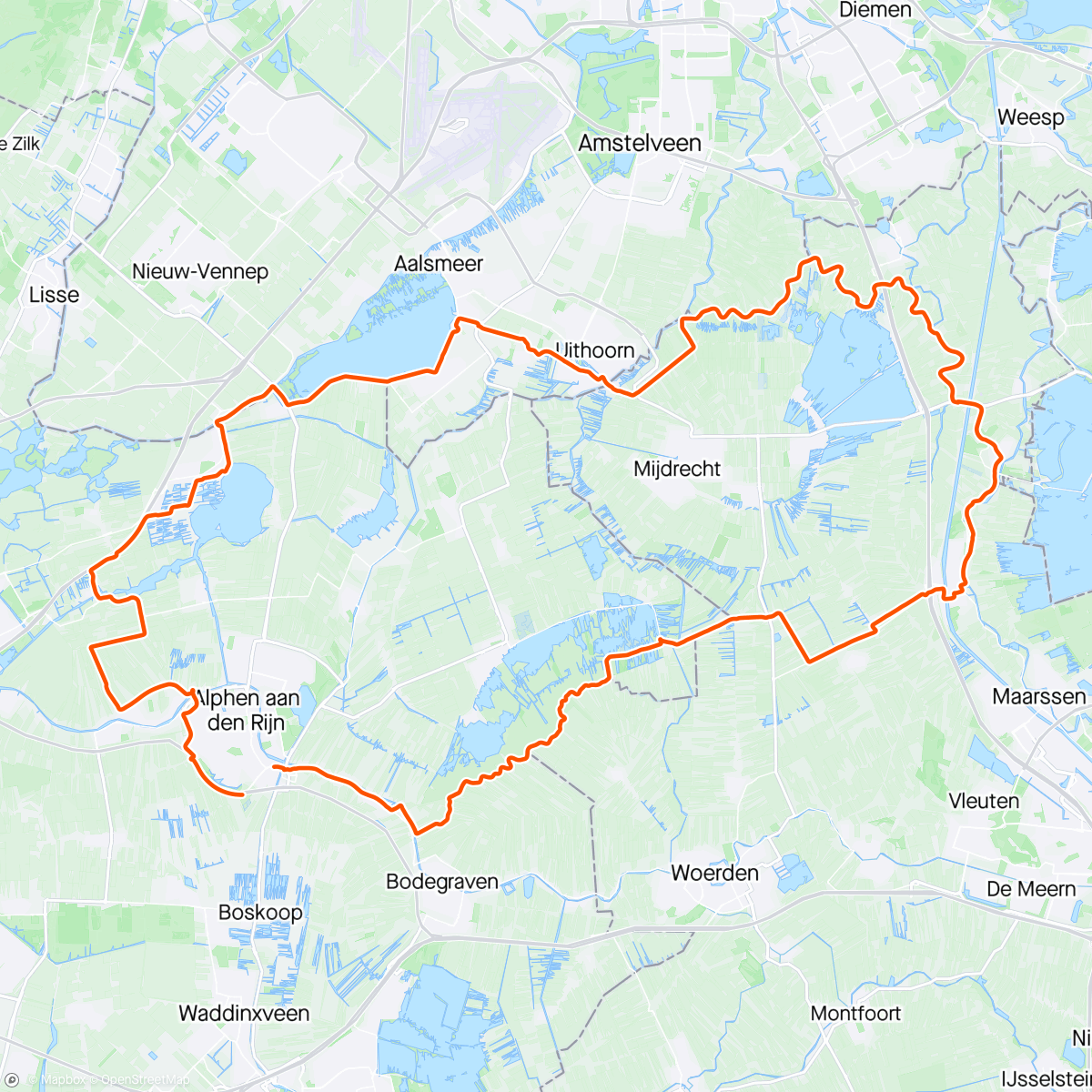 Map of the activity, Endurance Donderdag