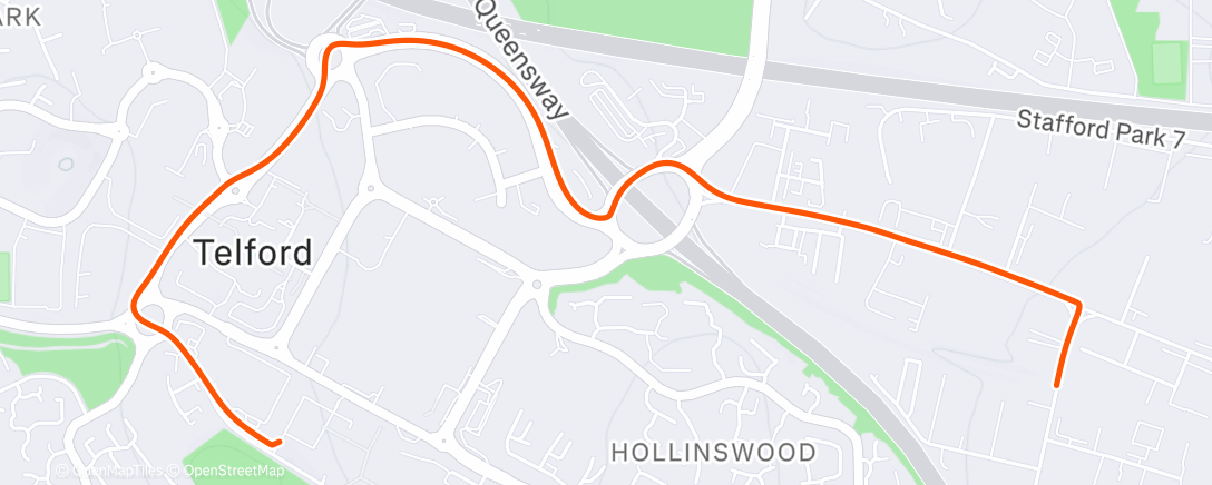 Map of the activity, Morning Walk