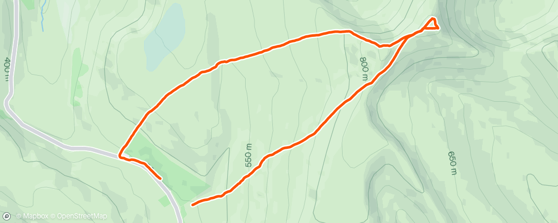 Map of the activity, Pen y fan storey arms