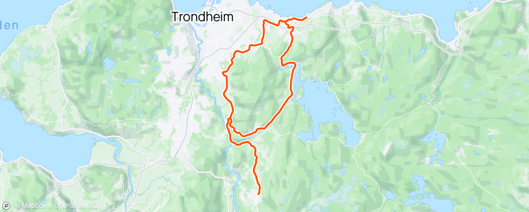 Map of the activity, Klæbu med Ranheim Sykkel