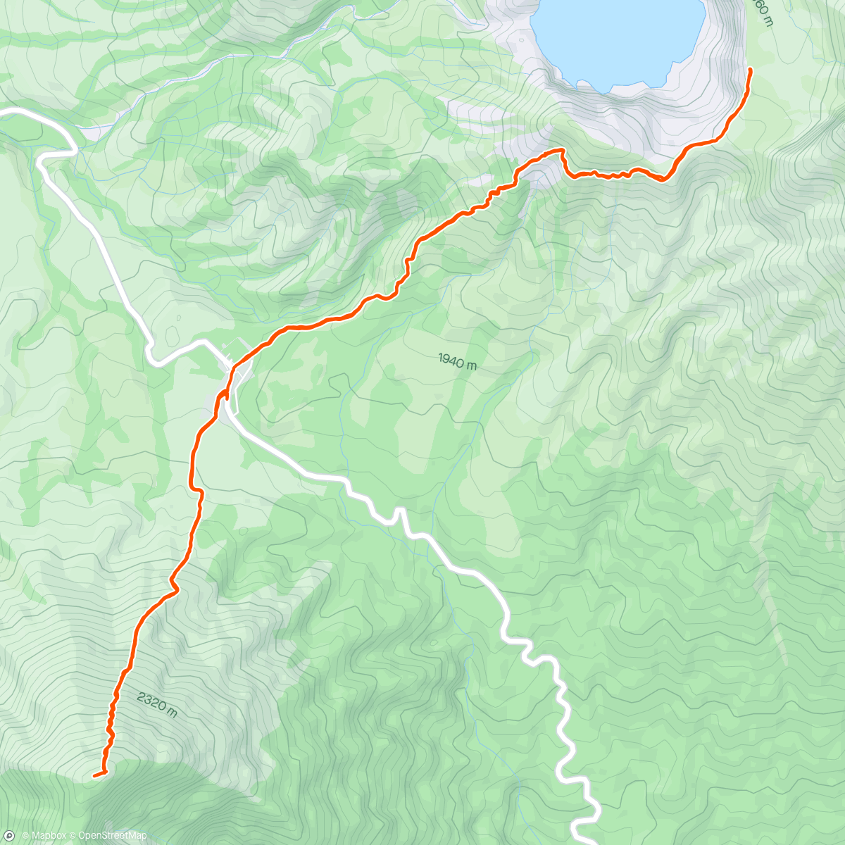 Mapa da atividade, Night Trail Run