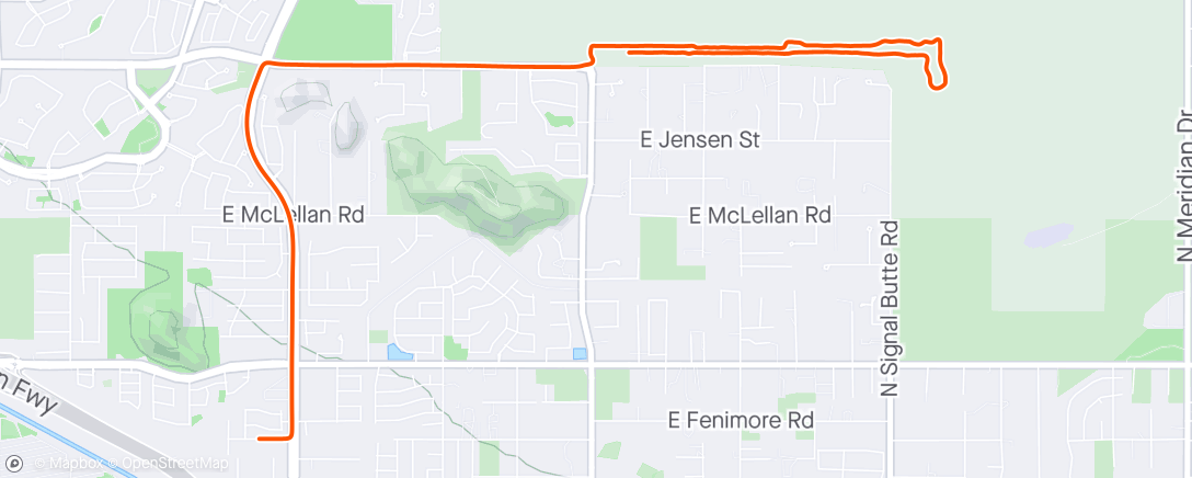 アクティビティ「Oops forgot to turn off on the drive home… 2.7 miles」の地図