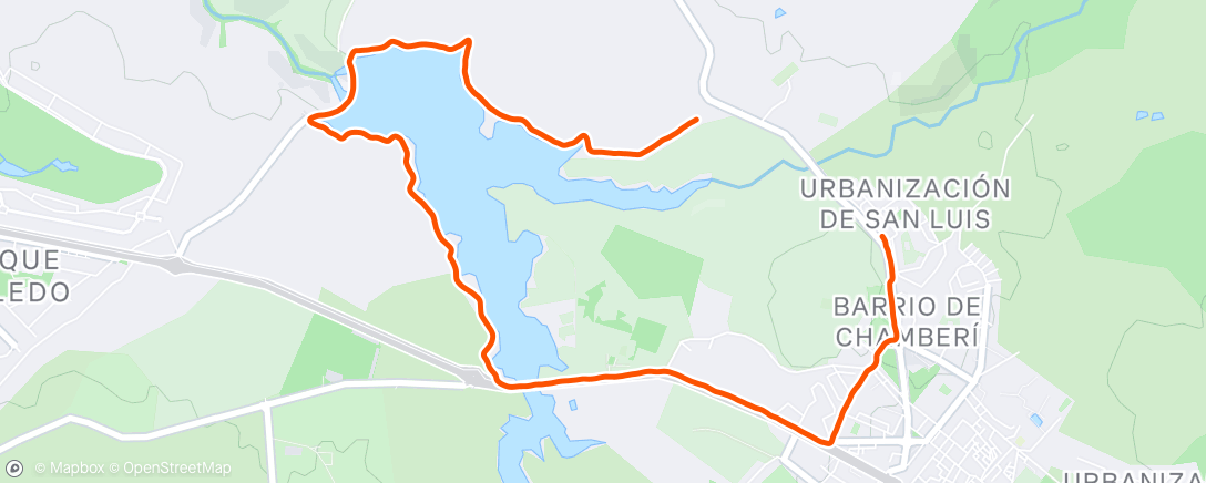 Map of the activity, Carrera de mañana