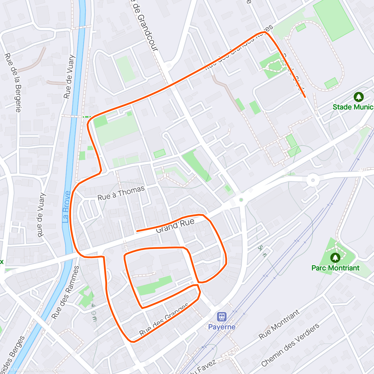 Map of the activity, Tour de Romandie - Prologue