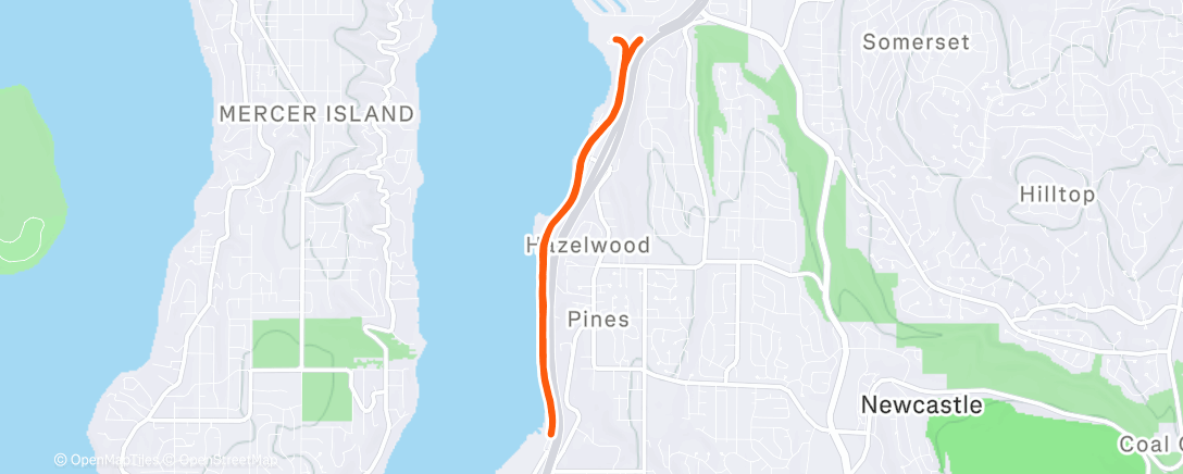 Map of the activity, Morning Run