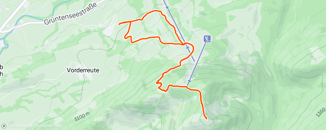 Map of the activity, Traillauf am Morgen