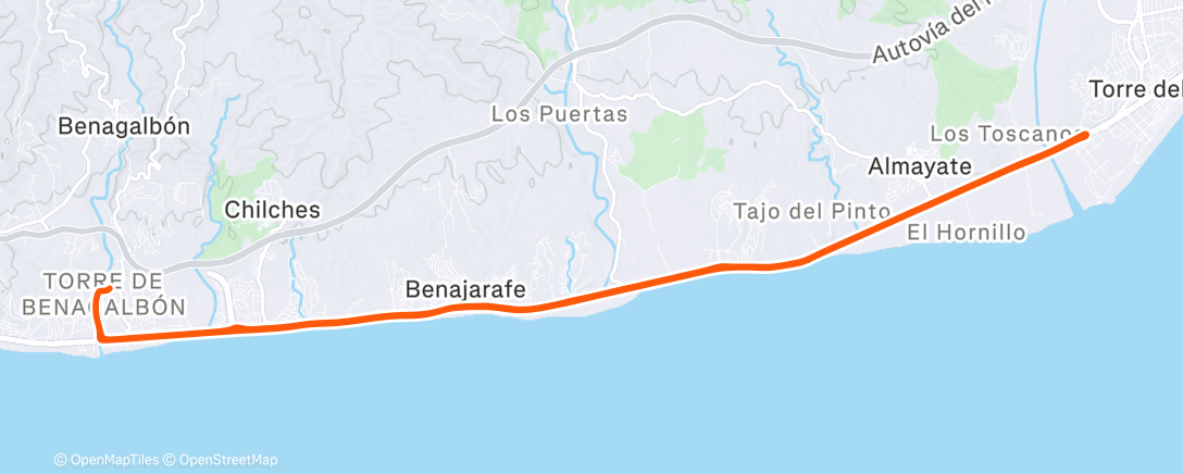 Map of the activity, Morning Ride