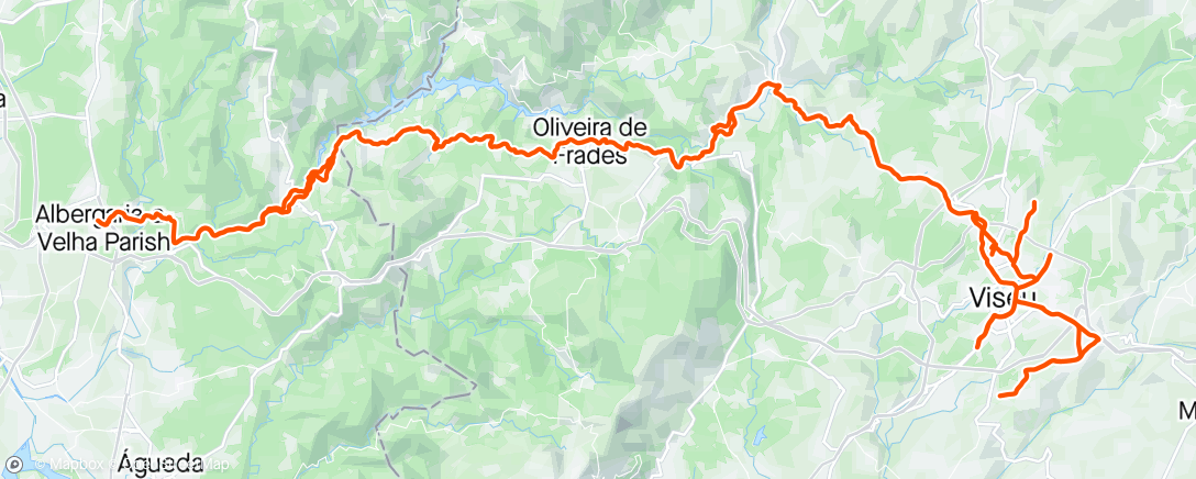 Map of the activity, Passeio à terça