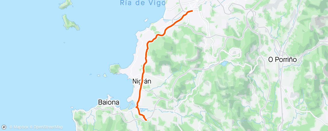 Karte der Aktivität „Bicicleta nocturna”
