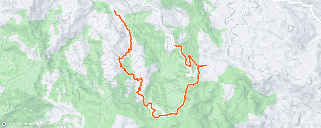 Map of the activity, Morning Hike