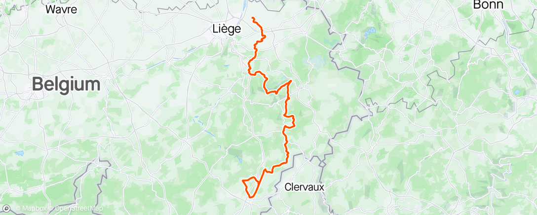 Map of the activity, Luik-Bastenaken-Luik U23 🇧🇪