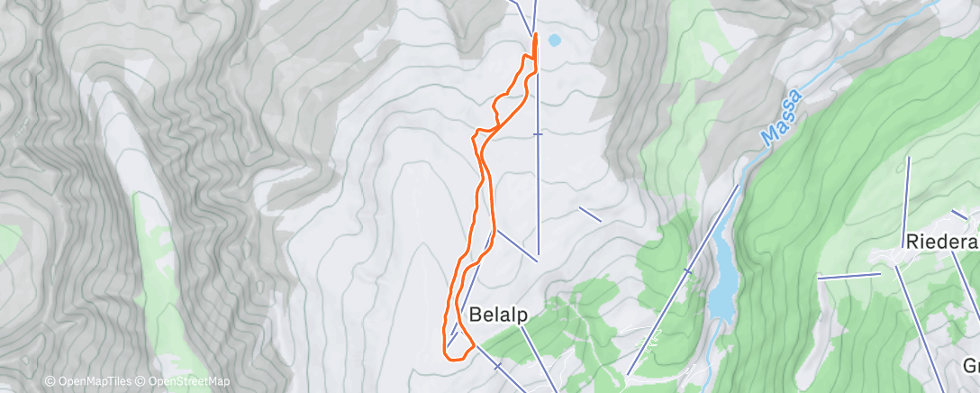 Map of the activity, Skitour Belalp #2