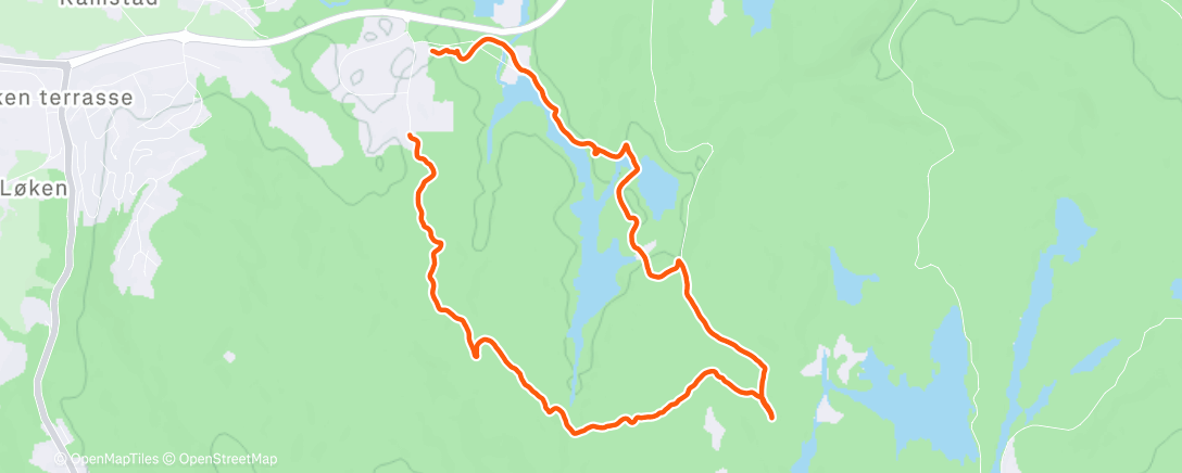 Map of the activity, Morning Trail Run