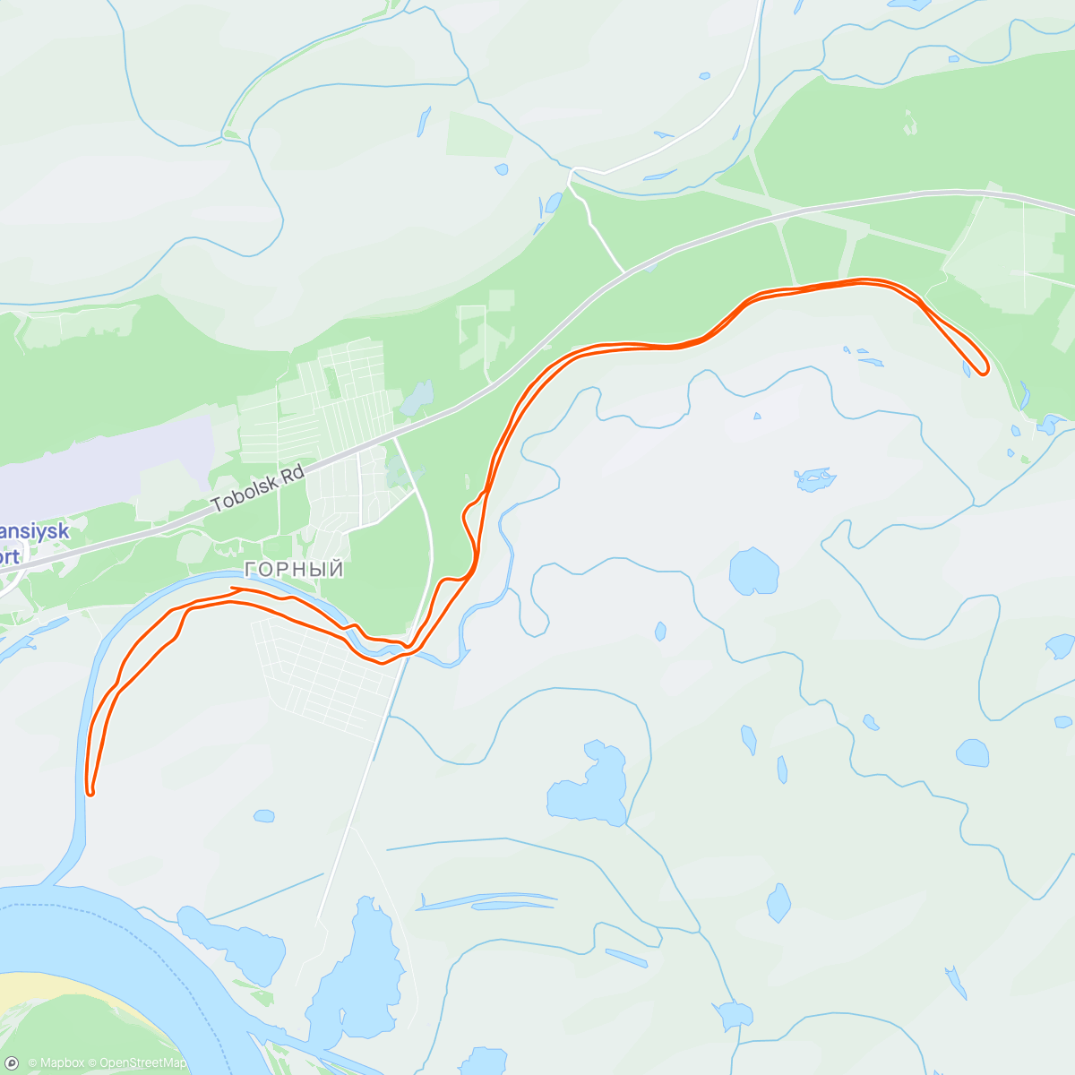 Mappa dell'attività XI Международный Югорский лыжный марафон «UGRA SKI»