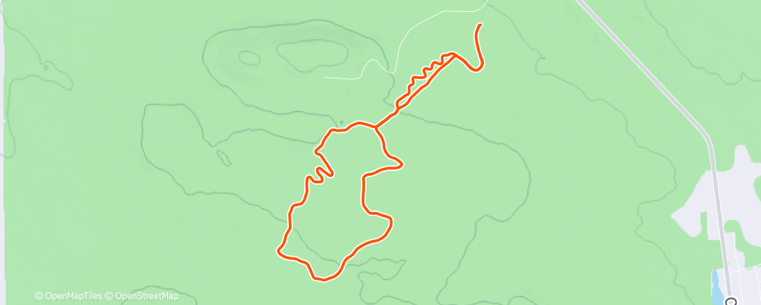 Map of the activity, Lunch Nordic Ski