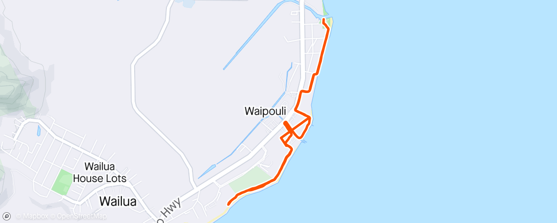 Map of the activity, Quick jog