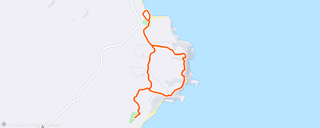 Map of the activity, Evening Trail Run